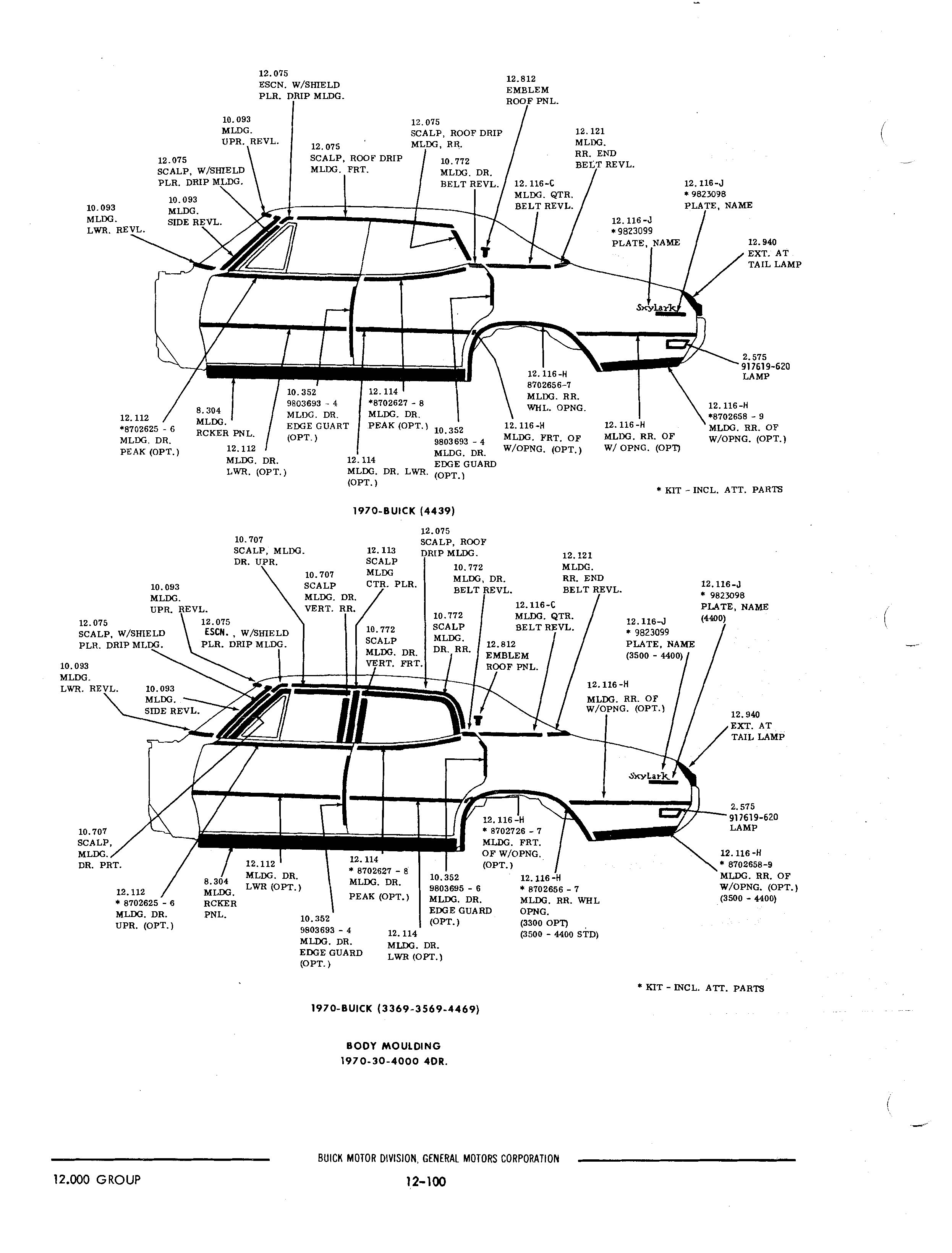 Buick 19401972 Parts illustrations / Buick Chassis And Body